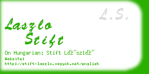 laszlo stift business card